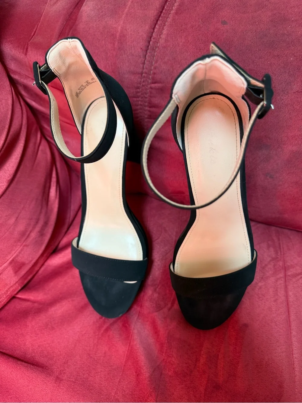 Classic Black Ankle-Strap Platform Heel